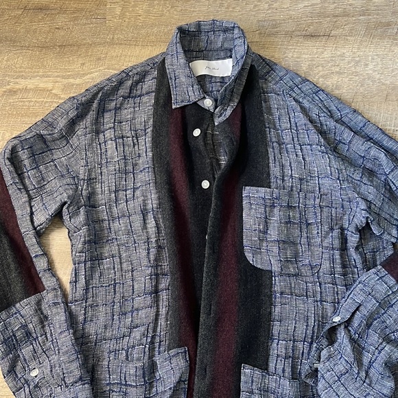 Julien David Patchwork Button Down Size Large - Picture 4 of 7